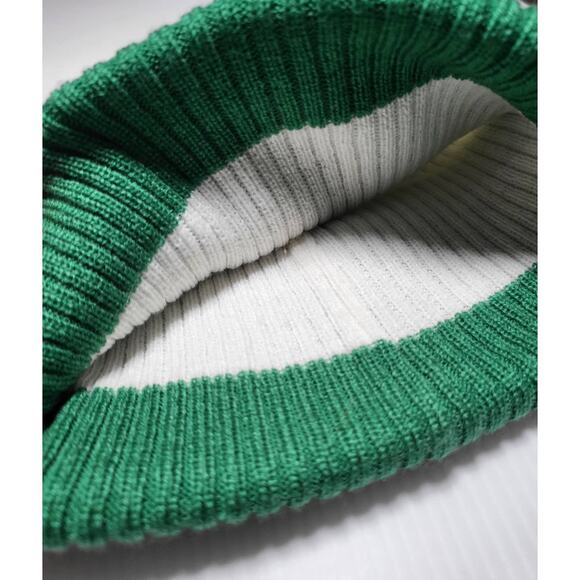NWT Adidas Dallas Stars Striped Knit NHL Cuff Beanie Green White Striped OSFA - Picture 6 of 9